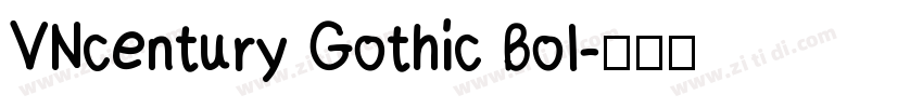 VNcentury Gothic Bol字体转换